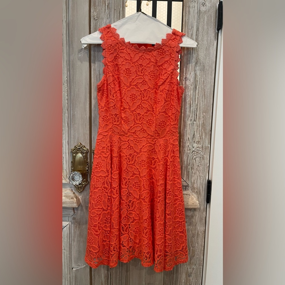 City Studios' lace dress. Pretty Coral Junior size 0